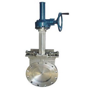 PZ573H bevel gear pair clip type knife gate valve